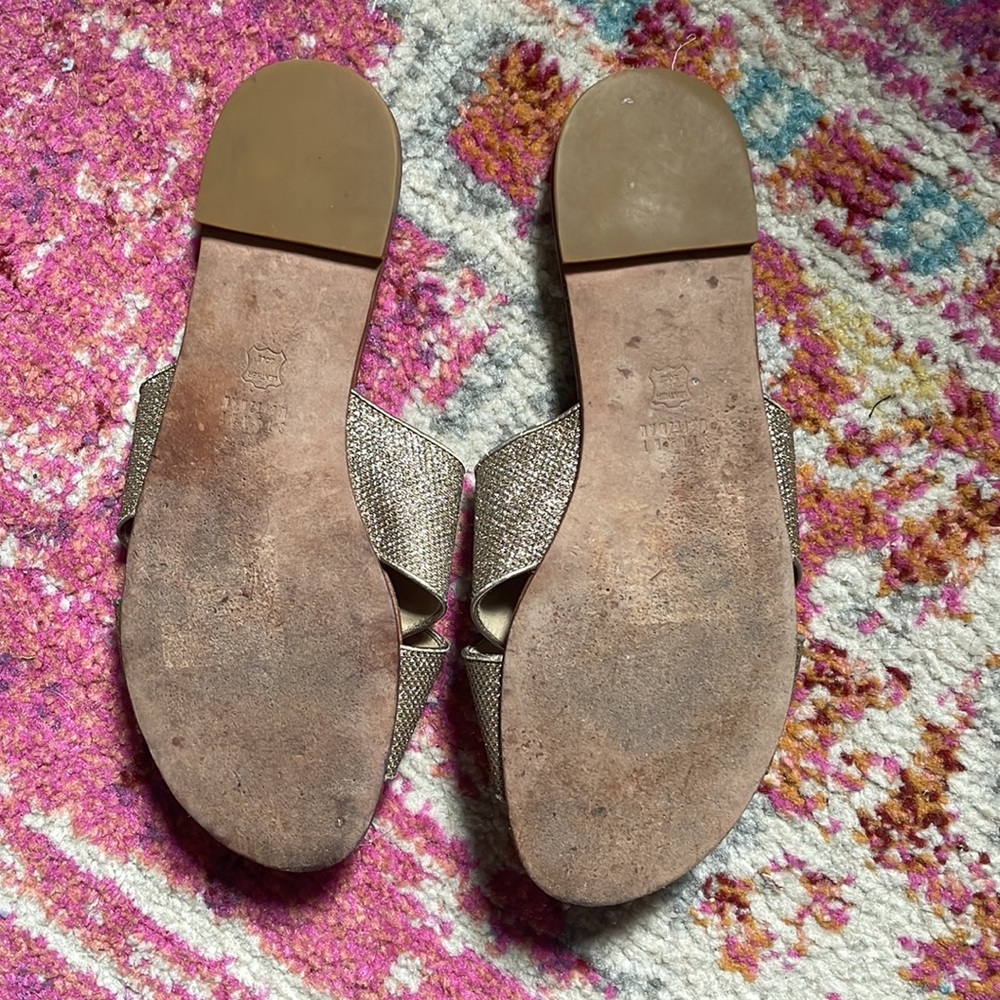 Stuart Weitzman - Sparkle Strap Sandals, Size 9 - image 3